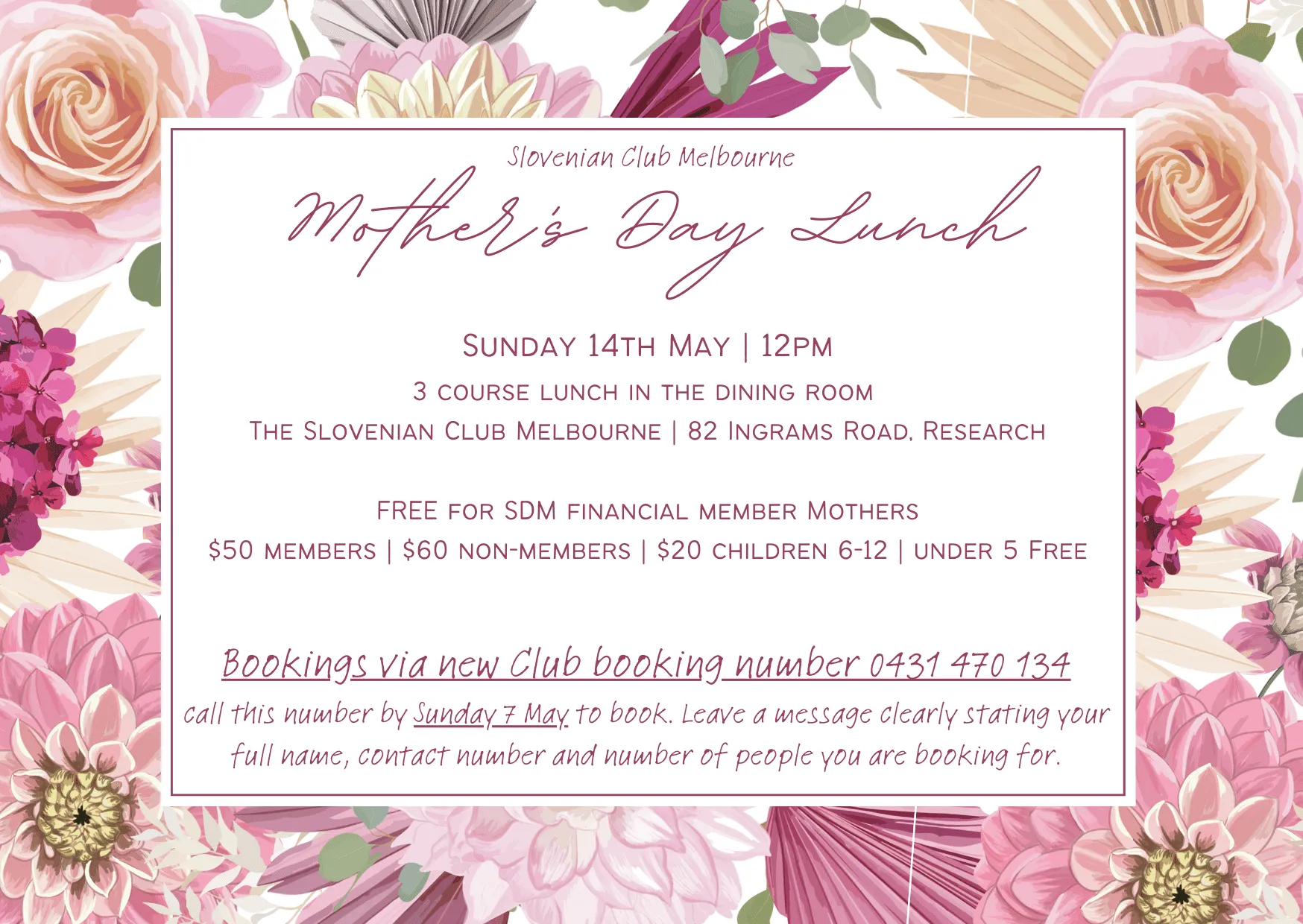 Mother’s Day Lunch